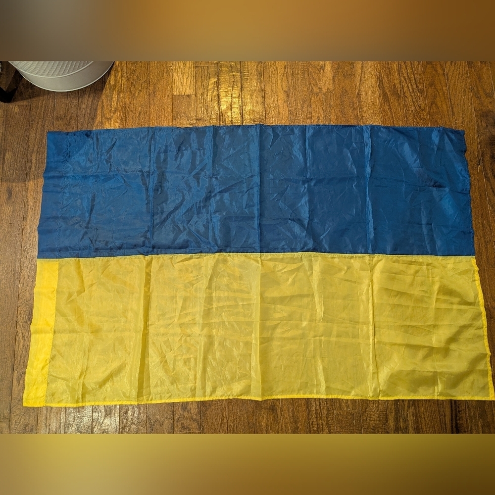 Ukrainian National Flag, Blue and Yellow, New 34"X 54"